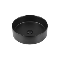 Раковина керамическая Vincea VBS-216MB, 394*394*115, накладная, цвет матовый черный - Gidratop.ru изображение