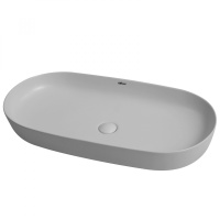 Раковина накладная ABBER Bequem AC2110MLG светло-серая матовая - Gidratop.ru изображение