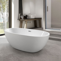 Ванна акриловая Vincea VBT-509, 1650*750*590, цвет белый, слив-перелив в комплекте - Gidratop.ru изображение