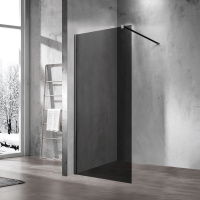 Душевая перегородка Walk-In VSW-1H110CGB, 1100*2000, черный, стекло тонированное