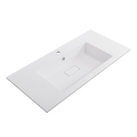 раковина из искусственного мрамора, 1000x480x142, CZR-1000/480-LV-MR-PRS - Gidratop.ru изображение