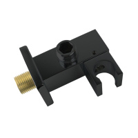 Держатель ручного душа VSC-41MB с подводом воды, черный - Gidratop.ru изображение