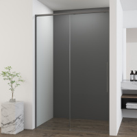 Душевая дверь Ultima VDS-7UL100CLGM, 1000, вороненая сталь, стекло прозрачное