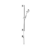 Gessi Emporio shower штанга в комплекте с душевой лейкой на 3 позиции, шланг 1,50 м и вывод воды, цвет: Chrome - Gidratop.ru изображение