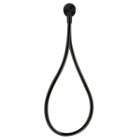 Gessi Hi-Fi душевой магнитные комплект, состоящий из вывода воды, держателя, шланга 1,50 м и лейки, цвет: Black Metal PVD - Gidratop.ru изображение