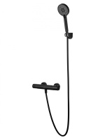 Смеситель для душа с термостатом WONZON & WOGHAND INN 6, Черный матовый  (WW-B2029-A-MB) - Gidratop.ru изображение