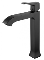 Смеситель для раковины высокий WONZON & WOGHAND FLEX, Черный матовый (WW-88019072-MB) - Gidratop.ru изображение