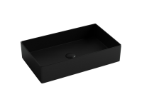 Раковина накладная прямоугольная 601x361x130, цвет черный матовый, арт. CN6070MB - Gidratop.ru изображение