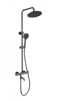 Душевая система с термостатом WONZON & WOGHAND INN 4, Темный графит (WW-B3047-A1-BGG) - Gidratop.ru изображение