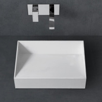 Раковина накладная ABBER Stein AS2623 белая матовая - Gidratop.ru изображение