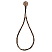 Gessi Hi-Fi душевой магнитные комплект, состоящий из вывода воды, держателя, шланга 1,50 м и лейки, цвет: Copper Brushed PVD - Gidratop.ru изображение