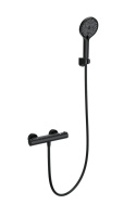 Смеситель для душа с термостатом WONZON & WOGHAND INN 3, Черный матовый (WW-B2012-A-MB) - Gidratop.ru изображение