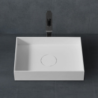 Раковина накладная ABBER Stein AS2621 белая матовая - Gidratop.ru изображение