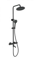 Душевая система с термостатом WONZON & WOGHAND STAY 1, Черный матовый (WW-B3051-A1-MB) - Gidratop.ru изображение