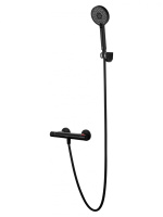 Смеситель для душа с термостатом WONZON & WOGHAND INN 5, Черный матовый (WW-B2005-A-MB) - Gidratop.ru изображение