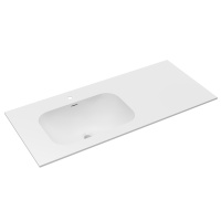 Раковина Elise VCB-4EL120MW-L, Corian левая, цвет белый матовый - Gidratop.ru изображение