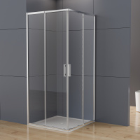 Душевой уголок Rapid-N VSS-3RN1012E10CL, (900-1000)x(1100-1200), хром, стекло прозрачное - Gidratop.ru изображение