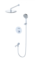 Душевая система с термостатом встраиваемая WONZON & WOGHAND STICK, Хром (WW-88929010-CR) - Gidratop.ru изображение