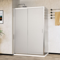 Душевой уголок City VSR-5CT9012MT, 1200*900, хром, стекло текстурное - Gidratop.ru изображение