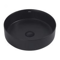 Раковина накладная ABBER Bequem AC2109MB черная матовая - Gidratop.ru изображение