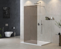 душевая перегородка CEZARES LIBERTA-L-2-80-120-BR-Cr - Gidratop.ru изображение