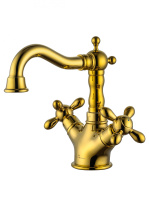 Смеситель для раковины WONZON & WOGHAND RETRO, Глянцевое золото (WW-88139020-PG)