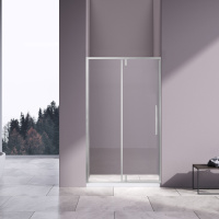 Душевая дверь Slim-N VDP-4SN100CL, хром, стекло прозрачное - Gidratop.ru изображение