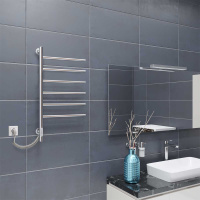 Полотенцесушитель электрический Vincea VTD-1S2CE 43х80, хром, таймер - Gidratop.ru изображение