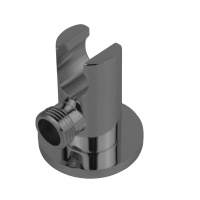 Держатель ручного душа VSC-42GM с подводом воды, вороненая сталь - Gidratop.ru изображение