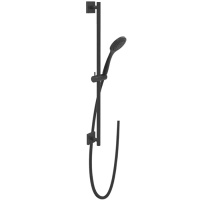 GESSI Rilievo штанга в комплекте с душевой лейкой, шланг 1,50 м., цвет: nero XL - Gidratop.ru изображение