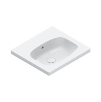 Catalano Alvea Раковина 50*46 подвесная или на мебель, цвет белый глянцевый, - Gidratop.ru изображение