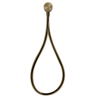 Gessi Hi-Fi душевой магнитные комплект, состоящий из вывода воды, держателя, шланга 1,50 м и лейки, цвет: warm bronze brushed pvd - Gidratop.ru изображение