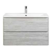 ALBANO База под раковину подвесная с двумя выкатными ящиками, Rovere Vintage Bianco, 800x450x500, ALBANO-800-2C-SO-RVB - Gidratop.ru изображение