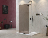 душевая перегородка CEZARES LIBERTA-L-2-80-120-BR-NERO