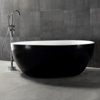 Акриловая ванна ABBER AB9279MB черная матовая - Gidratop.ru изображение