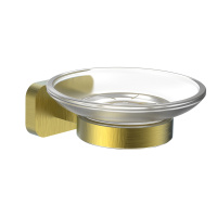 Мыльница с держателем WONZON & WOGHAND GRAFFITY, Брашированное золото (WW-9322-BG) - Gidratop.ru изображение