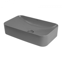 Раковина накладная ABBER Rechteck AC2204MG серая матовая - Gidratop.ru изображение