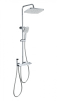 Душевая система с техническим душем и термостатом WONZON & WOGHAND MUSE Piano, Хром (WW-B4132-A-CR) - Gidratop.ru изображение