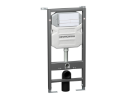 Система инсталляции для унитазов CERAMICANOVA Envision с кнопкой смыва Flat цвет белый, креплениями, арт. CN1002W - Gidratop.ru изображение