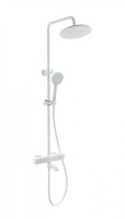 Душевая система с термостатом WONZON & WOGHAND STAY 4, Белый матовый (WW-A3007-T1-MW) - Gidratop.ru изображение