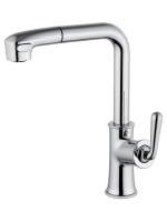 Смеситель для кухни с выдвижным изливом WONZON & WOGHAND, Хром (WW-88439008A-CR) - Gidratop.ru изображение