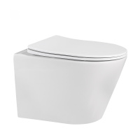 Унитаз ABBER Bequem AC1102 подвесной белый, безободковый - Gidratop.ru изображение