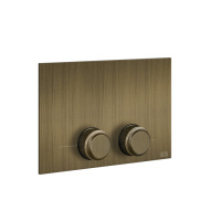 GESSI VENTI20 клавиша смыва для унитаза двойная, для инсталляций TECE, цвет Antique Brass - Gidratop.ru изображение