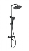 Душевая система с термостатом WONZON & WOGHAND CAPSULE, Черный матовый (WW-B3031-A2-MB) - Gidratop.ru изображение