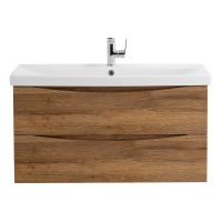 MARINO-CER База под раковину подвесная с двумя выкатными ящиками, Rovere Rustico, 964x440x500, MARINO-CER-1000-2C-SO-RR-P - Gidratop.ru изображение