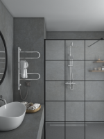 Полотенцесушитель электрический Vincea VTD-1R2CE 44х80, хром, таймер - Gidratop.ru изображение