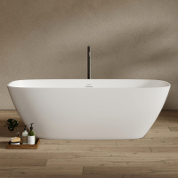 Ванна из искусственного камня ABBER Stein AS9632 белая матовая - Gidratop.ru изображение