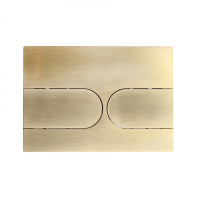 Кнопка смыва для инсталляции механическая WONZON & WOGHAND, Брашированное золото (WW-IB233-BG) - Gidratop.ru изображение