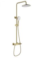 Душевая система WONZON & WOGHAND MUSE Corno, Брашированное золото (WW-A30653-BG) - Gidratop.ru изображение
