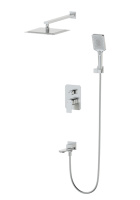 Душевая система встраиваемая WONZON & WOGHAND DIAMOND, Брашированный никель (WW-88939011-BN) - Gidratop.ru изображение